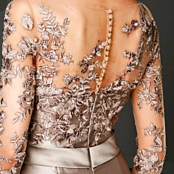 Champagne Size 18 Straight Gown by LT LanTing Bride - Picture 7 of 7